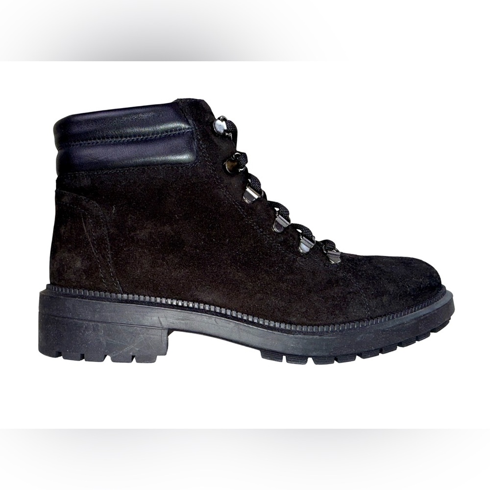 AQUATALIA HIKER/COMBAT BOOTS IN BLACK SUEDE